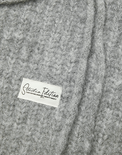  JJXX - JXKathrine Knitted Balaclava - Medium Grey Melange